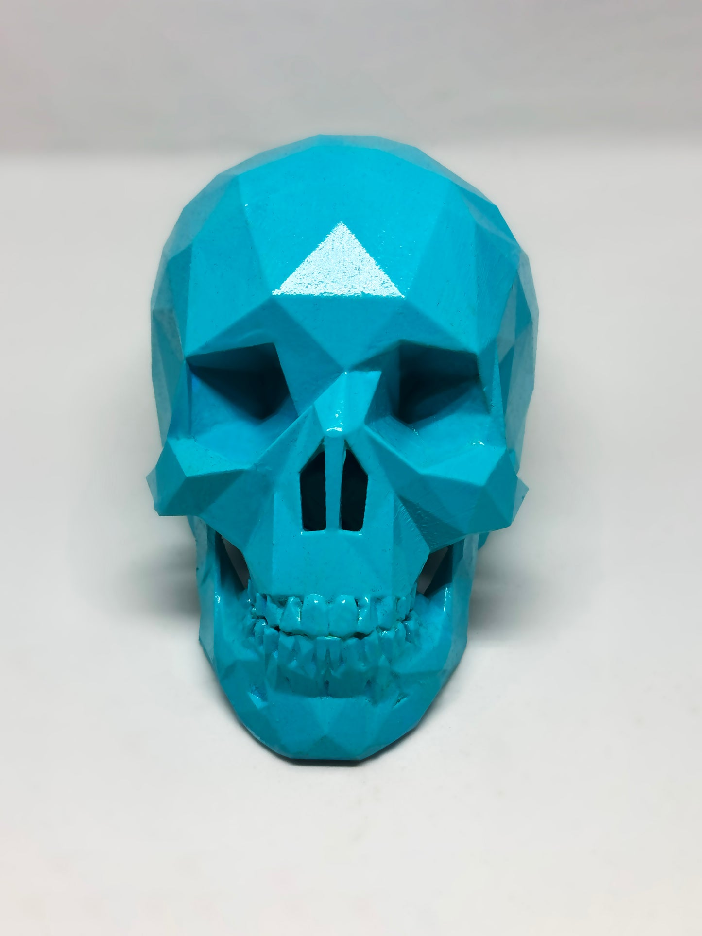 CYBER BLUE AFTERLIFE SKULL - 3D PRINTED SCULPTURE (1/13)