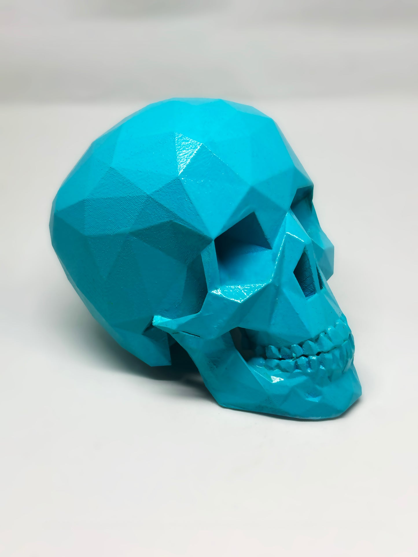 CYBER BLUE AFTERLIFE SKULL - 3D PRINTED SCULPTURE (1/13)
