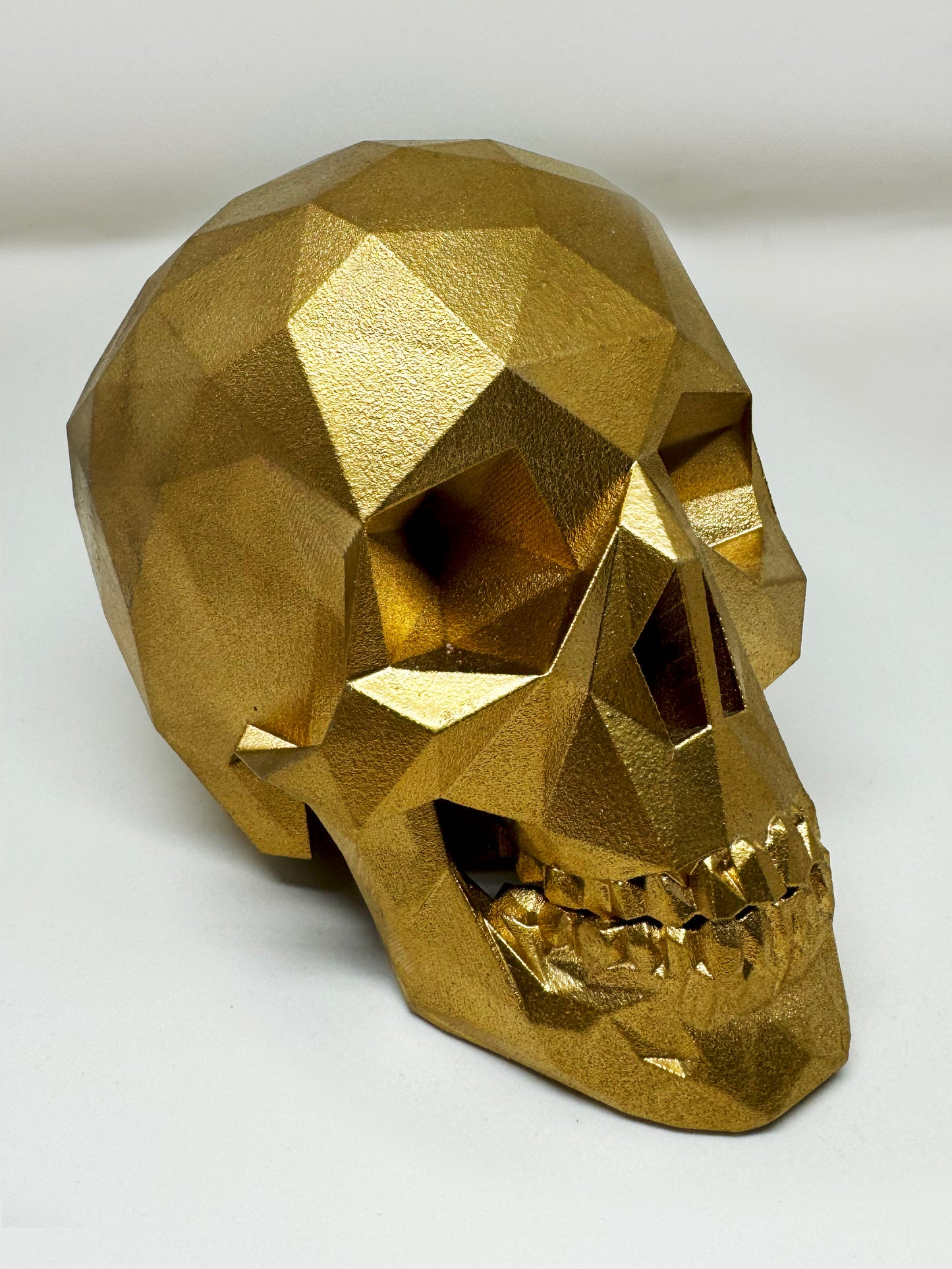 GILDED GOLD AFTERLIFE SKULL - 3D PRINTED SCULPTURE (/13)