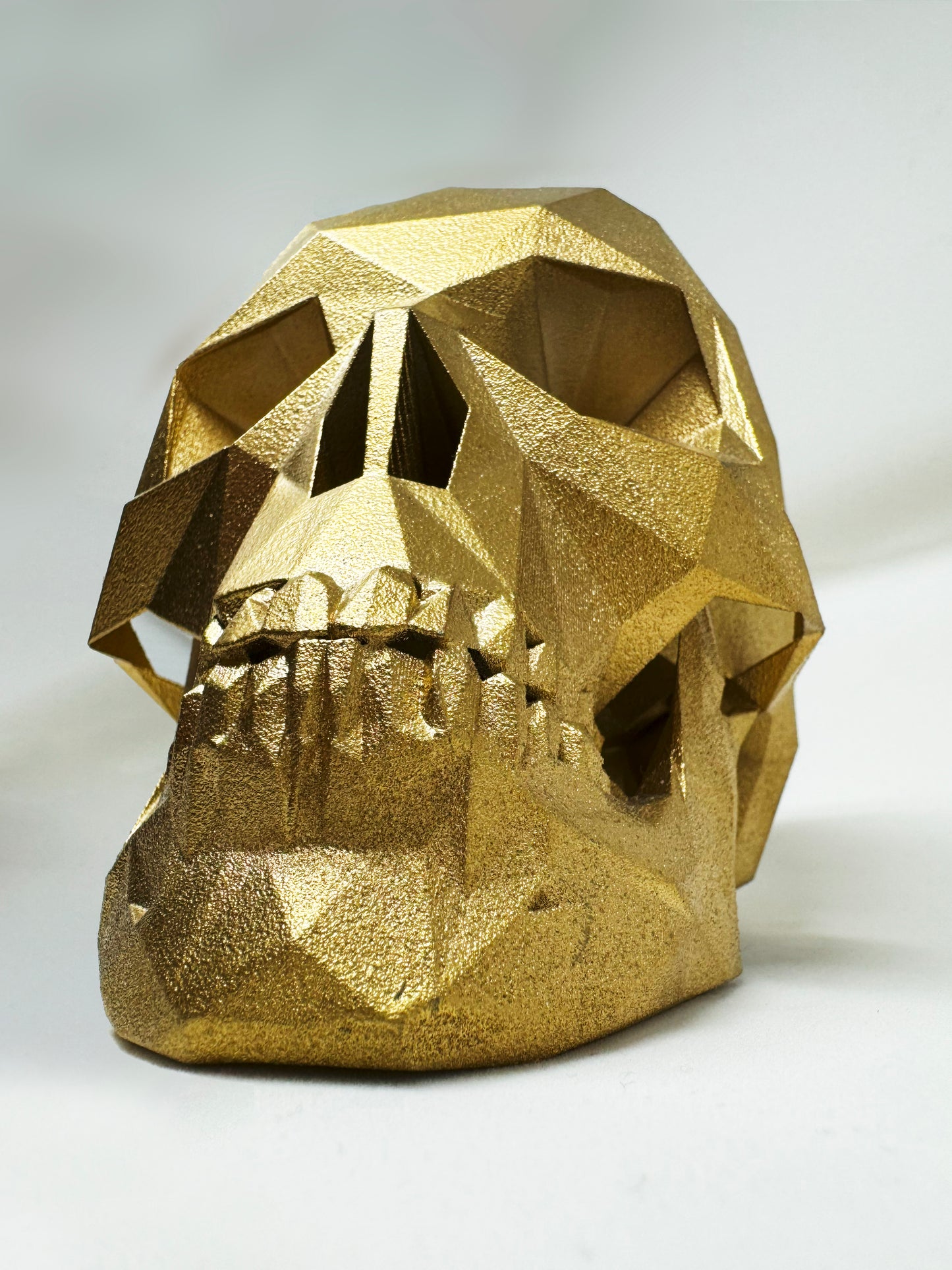 GILDED GOLD AFTERLIFE SKULL - 3D PRINTED SCULPTURE (/13)