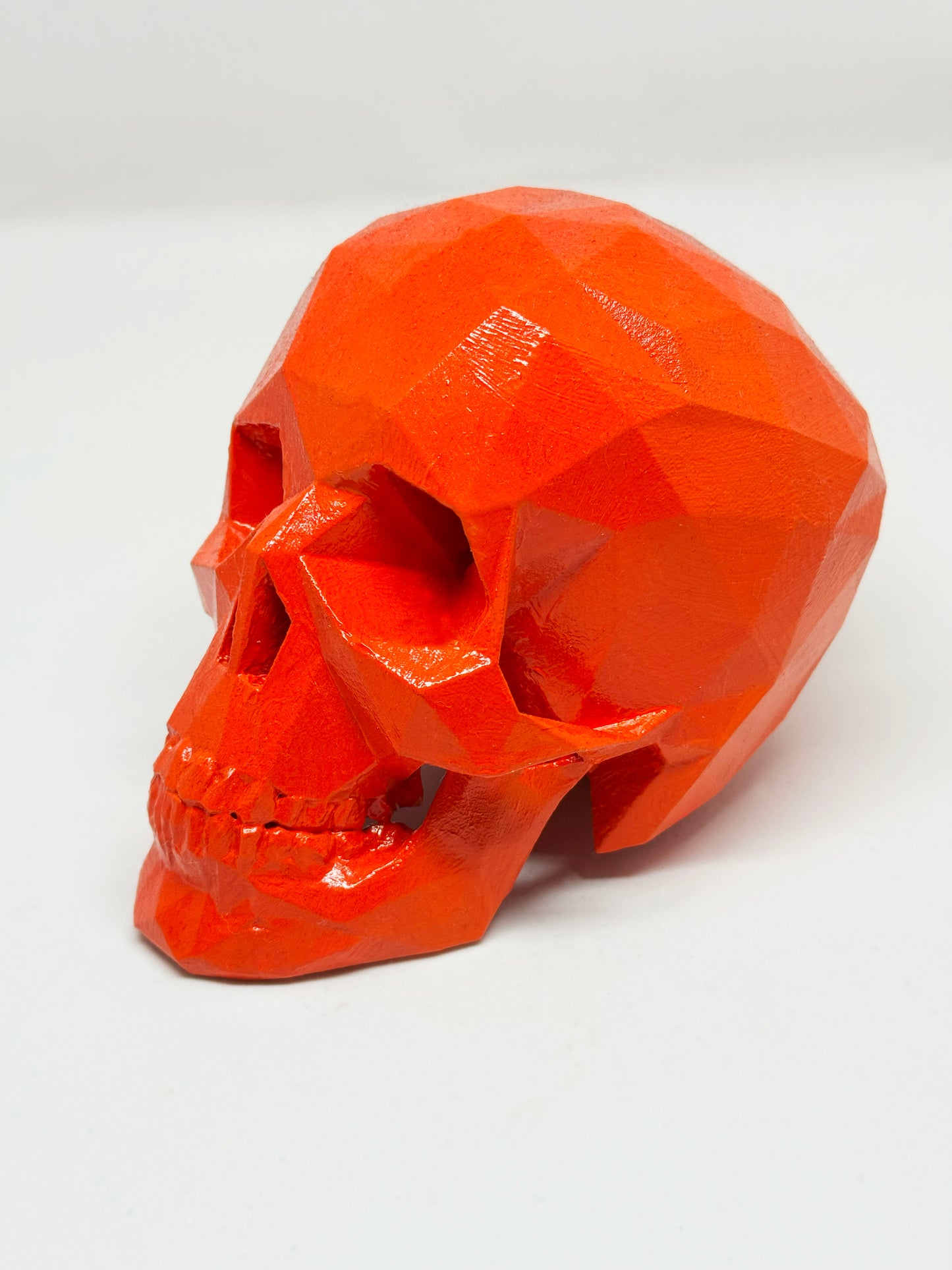 ORANGE FLAMES AFTERLIFE SKULL - 3D PRINTED SCULPTURE (1/13)