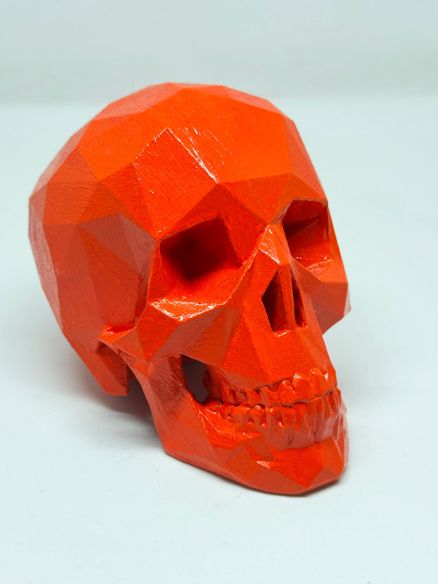 ORANGE FLAMES AFTERLIFE SKULL - 3D PRINTED SCULPTURE (1/13)