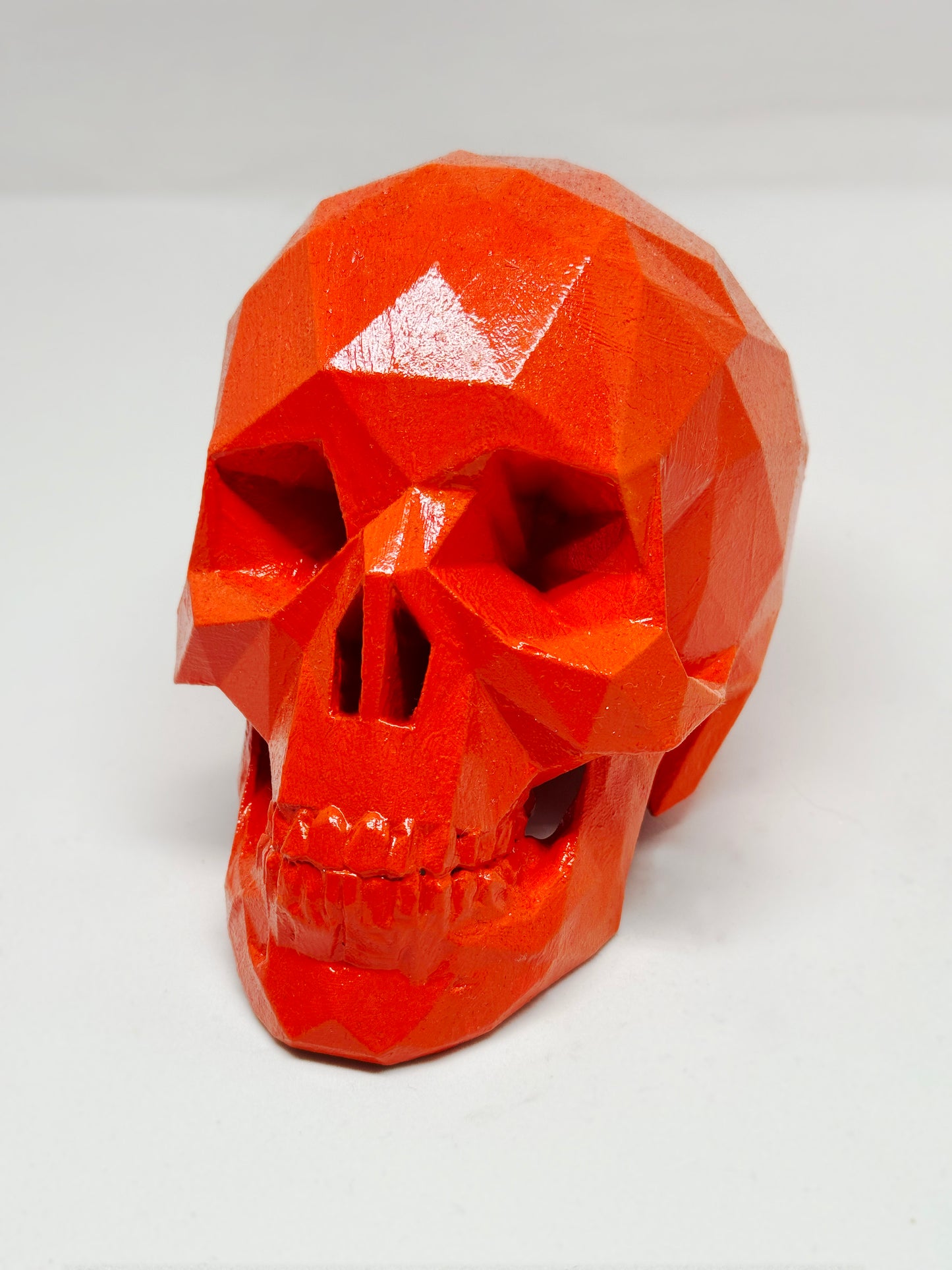 ORANGE FLAMES AFTERLIFE SKULL - 3D PRINTED SCULPTURE (1/13)