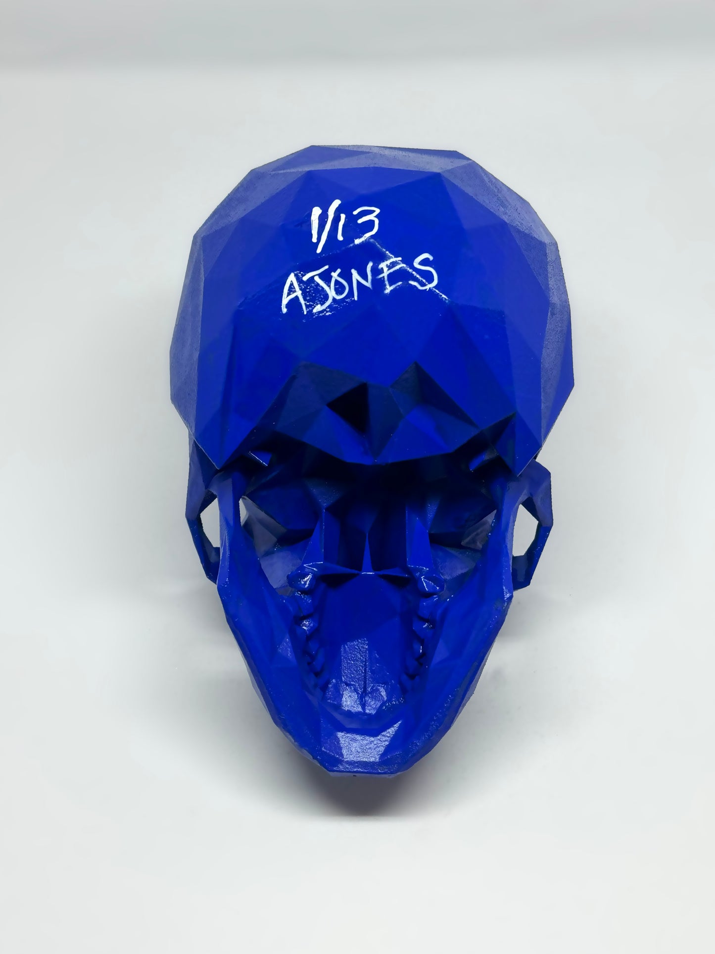 ROYAL BLUE AFTERLIFE SKULL - 3D PRINTED SCULPTURE (1/13)