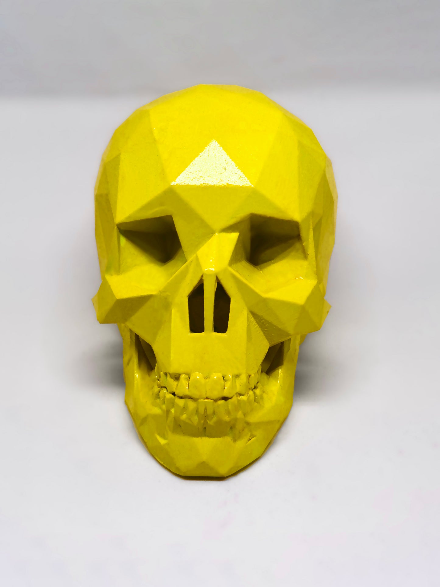 NEON YELLOW AFTERLIFE SKULL - 3D PRINTED SCULPTURE (1/13)