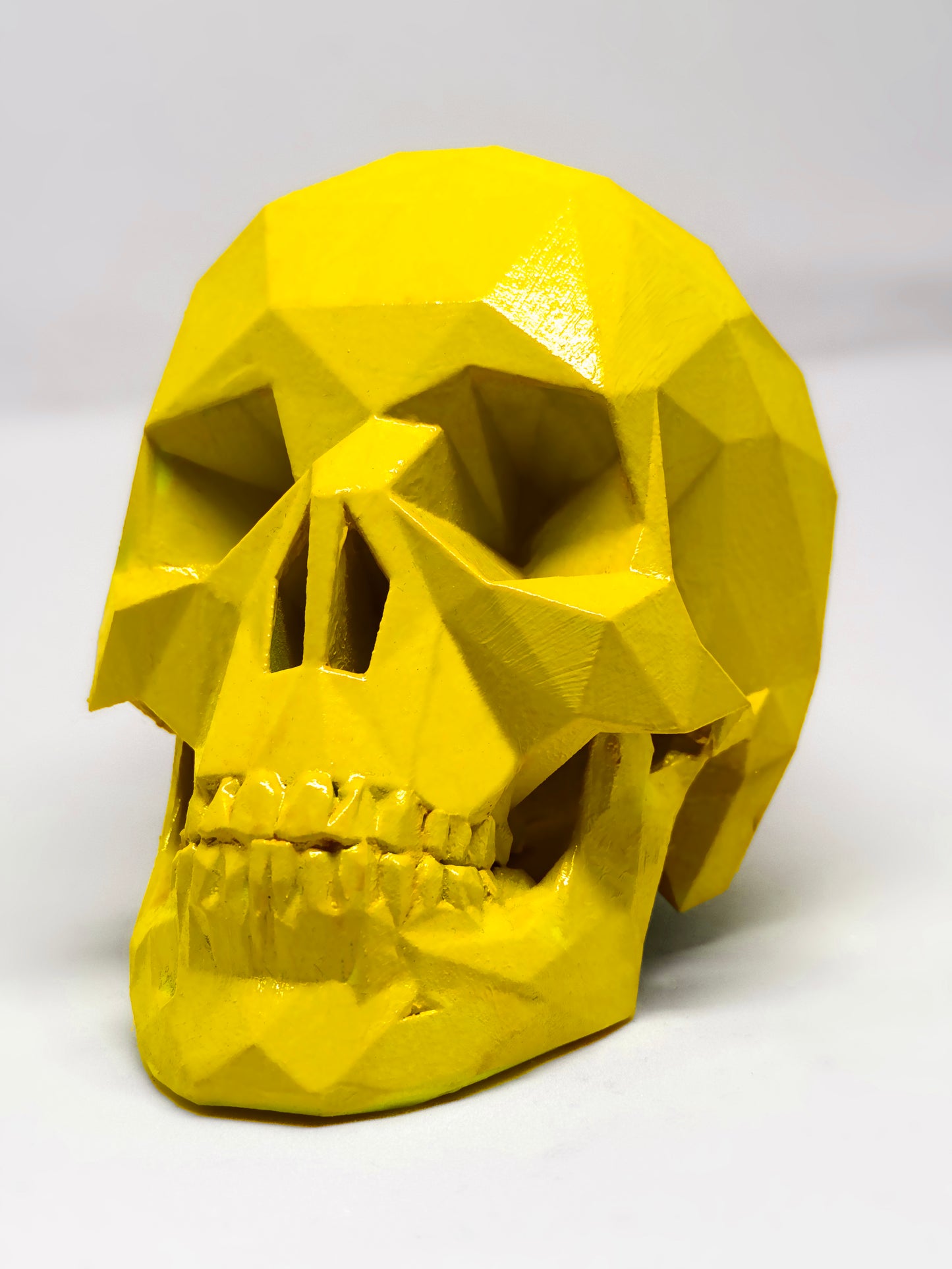 NEON YELLOW AFTERLIFE SKULL - 3D PRINTED SCULPTURE (1/13)