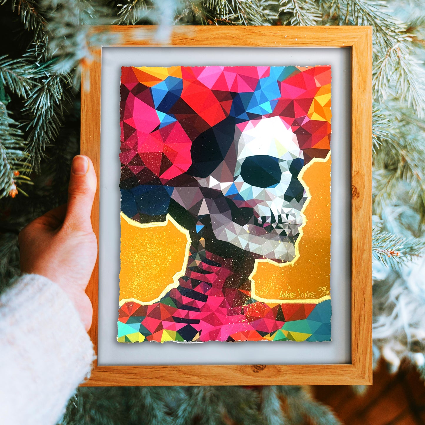 Día de Muertos Frida - Hand Embellished - EDITIONED PRINT (/20)