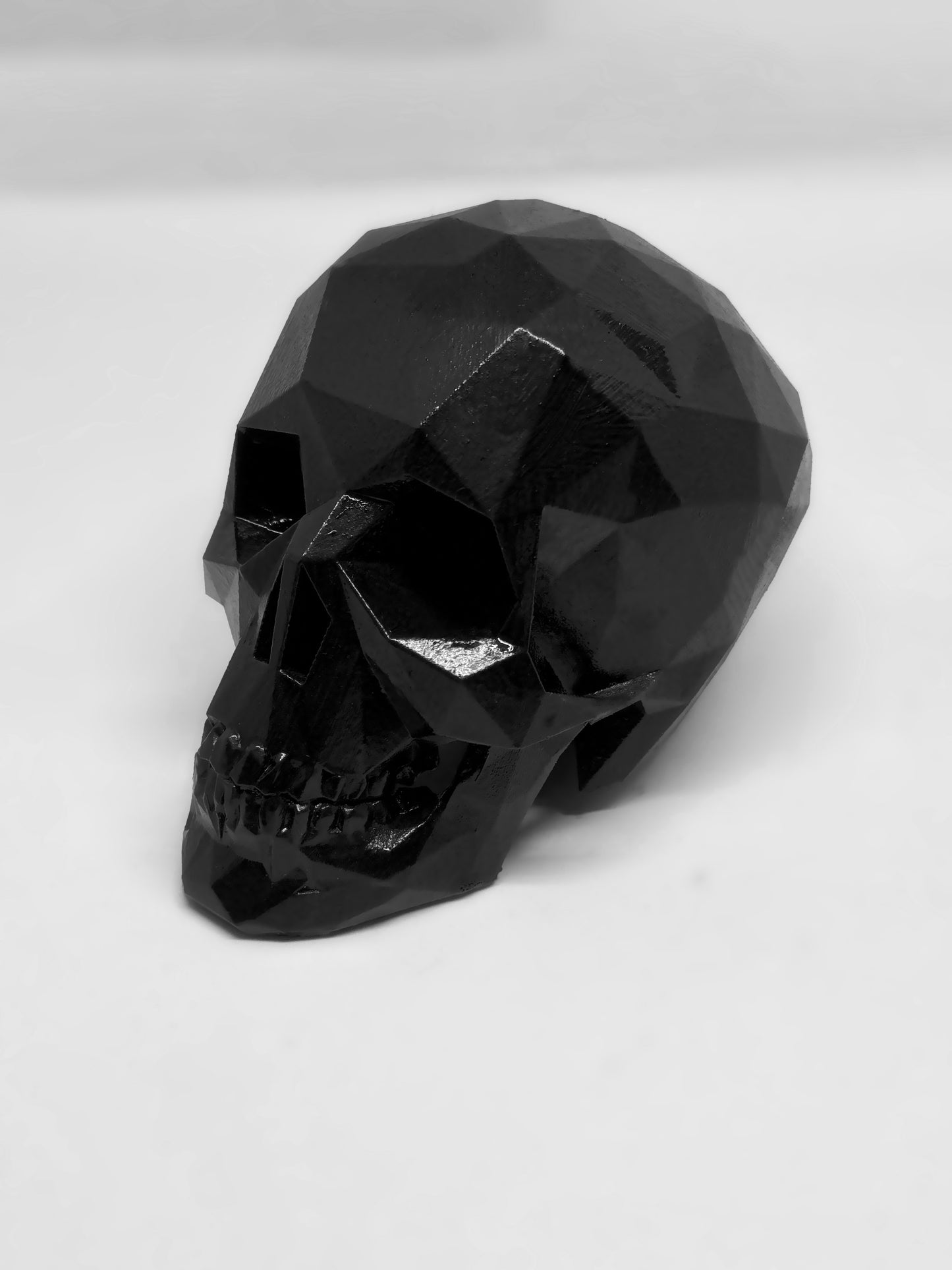 IVORY BLACK AFTERLIFE SKULL - 3D PRINTED SCULPTURE (1/13)