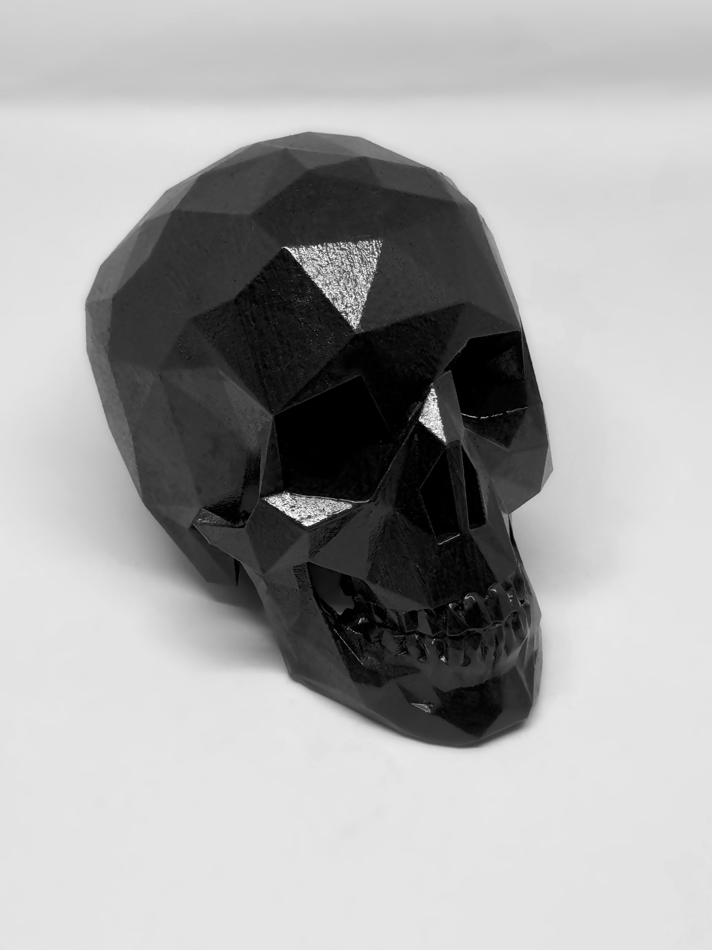 IVORY BLACK AFTERLIFE SKULL - 3D PRINTED SCULPTURE (1/13)