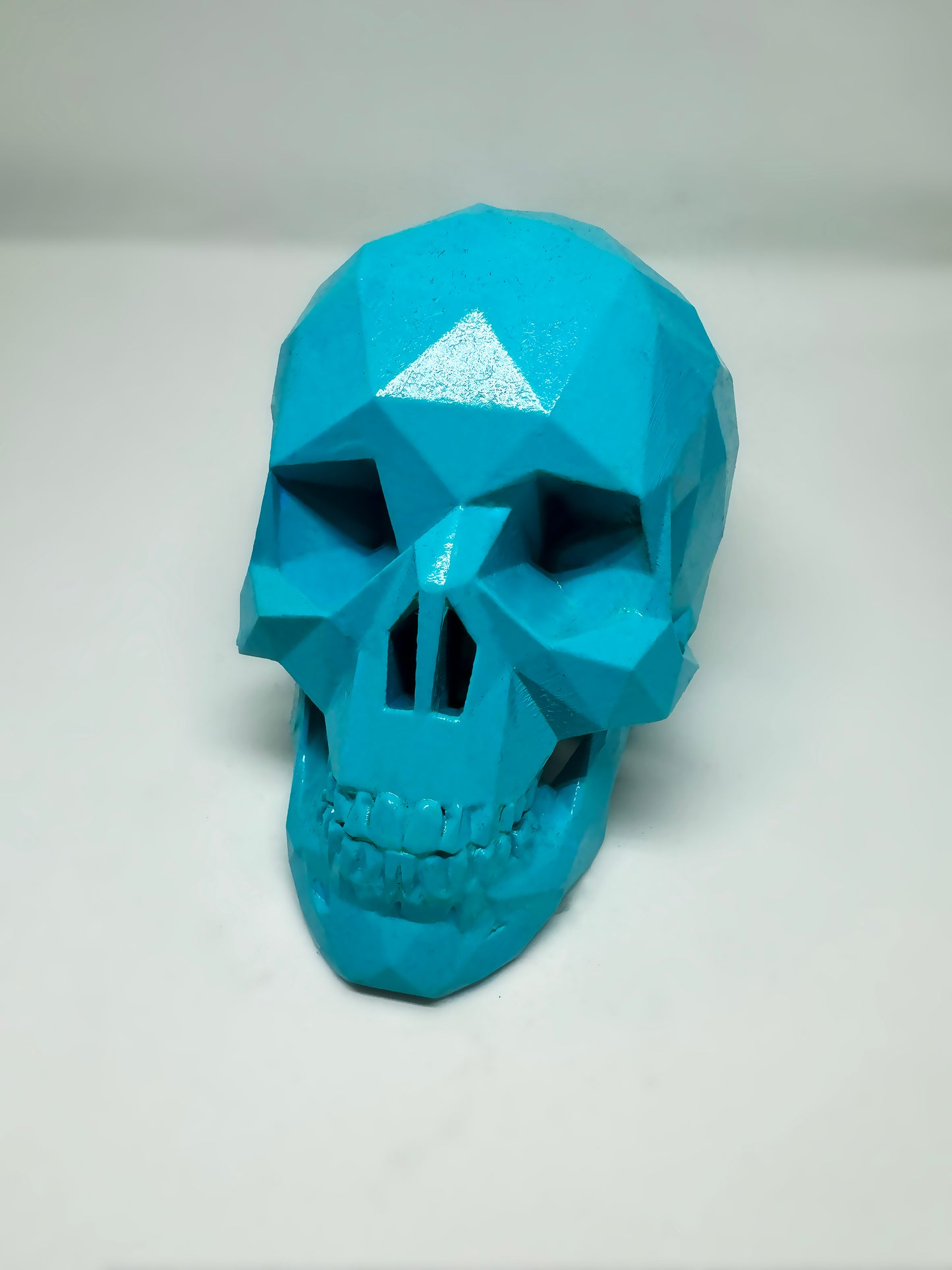 CYBER BLUE AFTERLIFE SKULL - 3D PRINTED SCULPTURE (1/13)