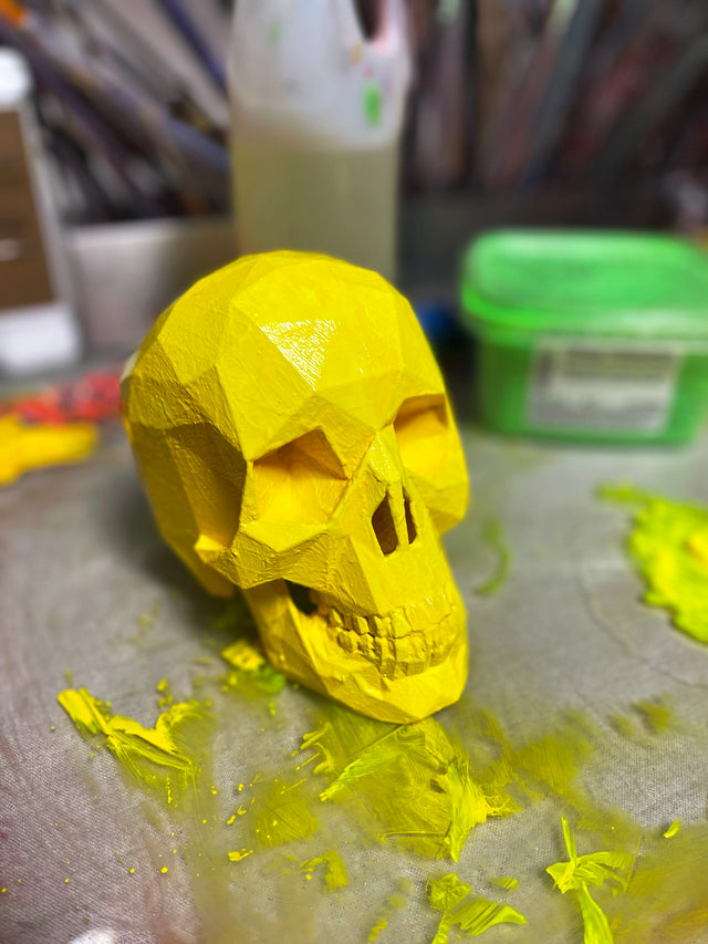 Neon Yellow - After Life Skull Collection