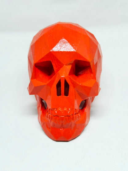 ORANGE FLAMES AFTERLIFE SKULL - 3D PRINTED SCULPTURE (1/13)