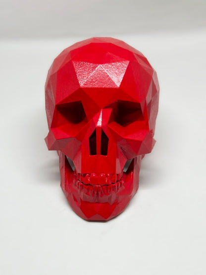 SCARLETT RED AFTERLIFE SKULL - 3D PRINTED SCULPTURE (1/13)