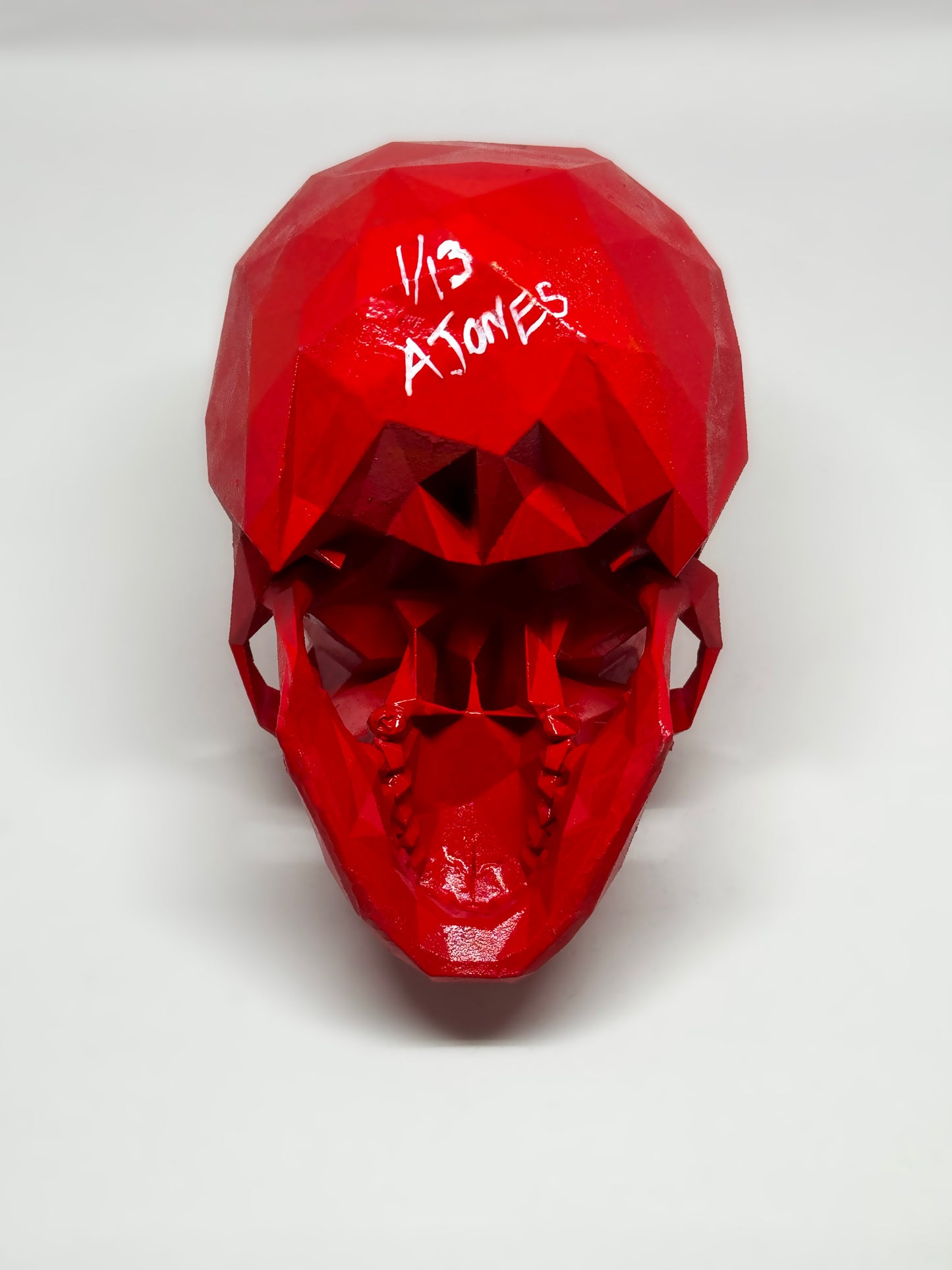 SCARLETT RED AFTERLIFE SKULL - 3D PRINTED SCULPTURE (1/13)