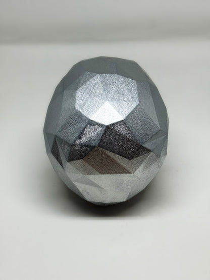 SHIMMERING SILVER AFTERLIFE SKULL - 3D PRINTED SCULPTURE (/13)