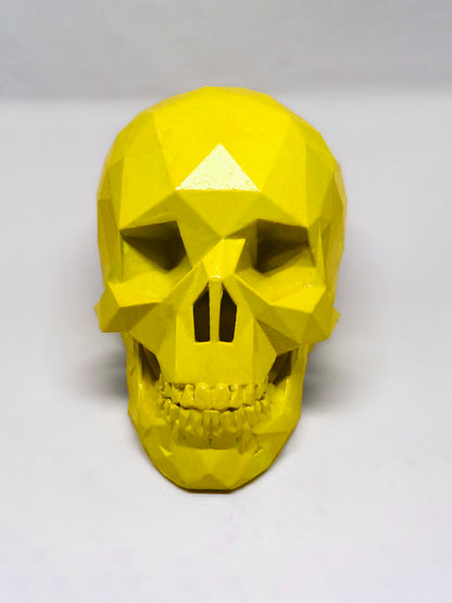 NEON YELLOW AFTERLIFE SKULL - 3D PRINTED SCULPTURE (1/13)