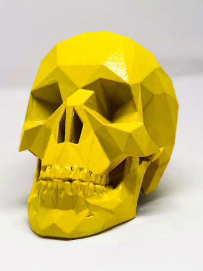 NEON YELLOW AFTERLIFE SKULL - 3D PRINTED SCULPTURE (1/13)