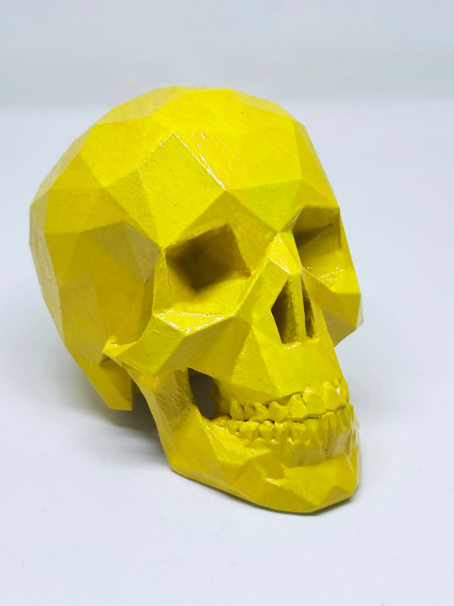 NEON YELLOW AFTERLIFE SKULL - 3D PRINTED SCULPTURE (1/13)