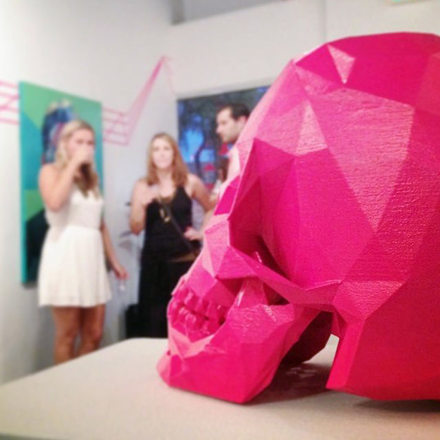Hot Pink Skull 3D Print - After Life Collection